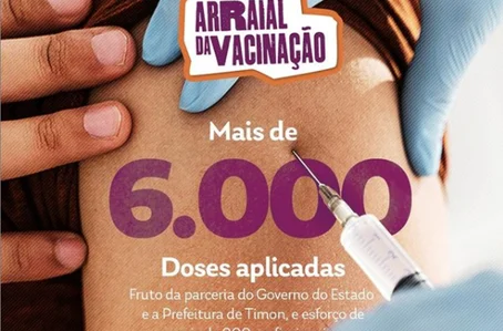 Prefeitura de Timon vacina 6 mil pessoas