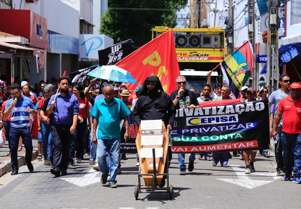 Manifestação contra a Reforma da Previdência em Teresina