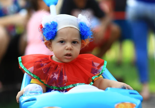 Crianças aproveitam o Carnaval no Pinto na Morada em Teresina 