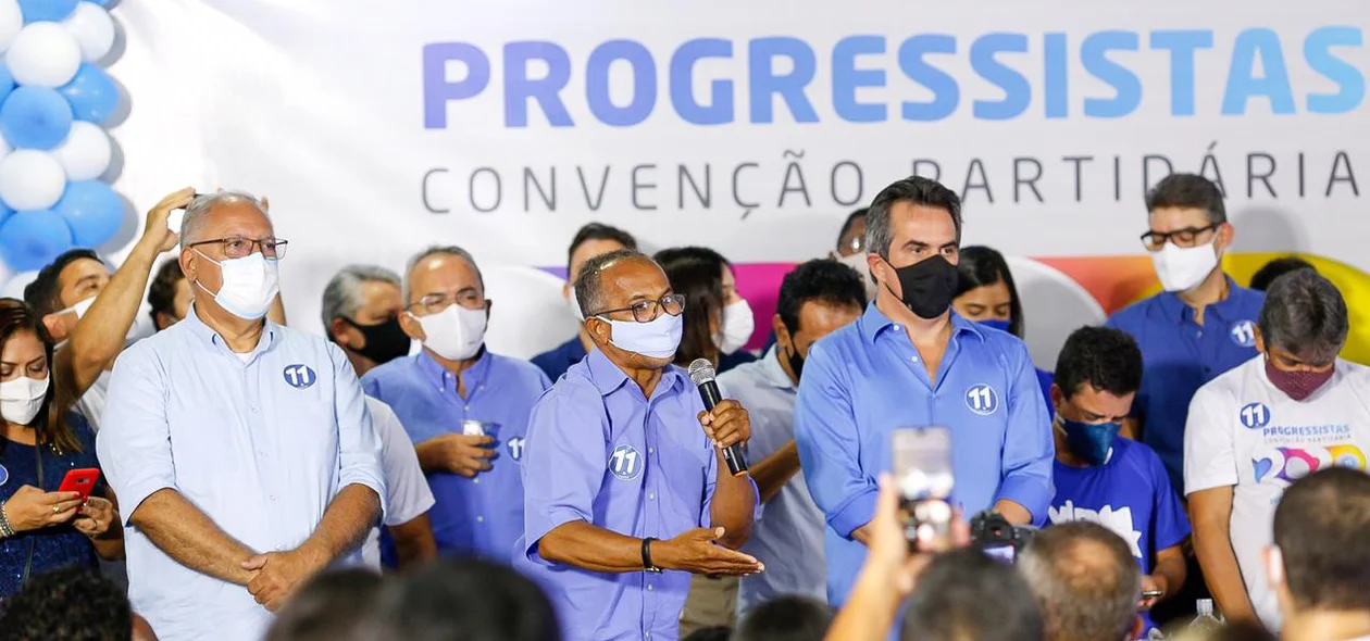 Políticos presentes na convenção do Progressistas em Teresina