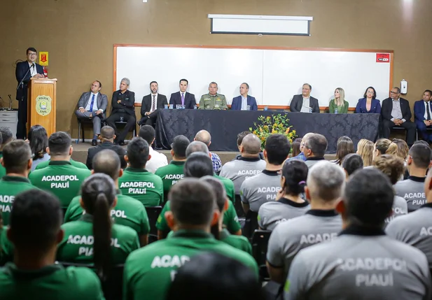 Aula inaugural do curso de formação da Polícia Civil do Piauí