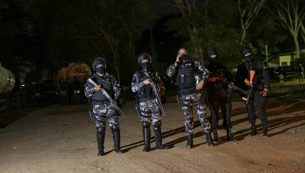 Tropa de Choque foi acionada no Terminal de Petróleo de Teresina