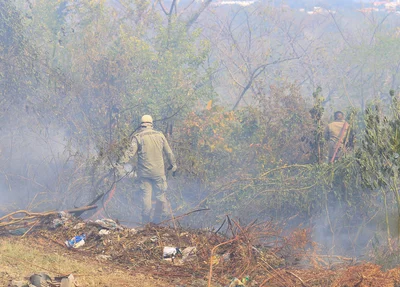 O incêndio se alastrou