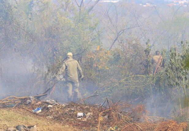 O incêndio se alastrou