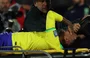 Neymar se lesionou durante o confronto contra o Uruguai