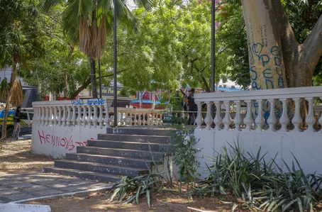 Praça onde o morador foi morto