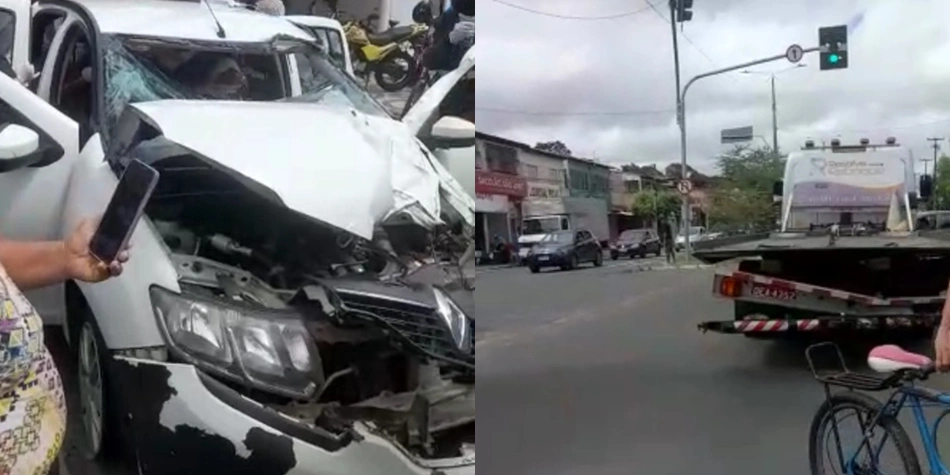 Acidente na Avenida Duque de Caxias