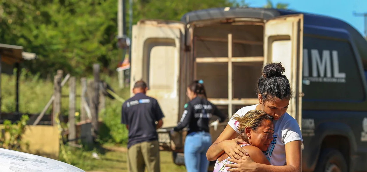 Familiares da vítima