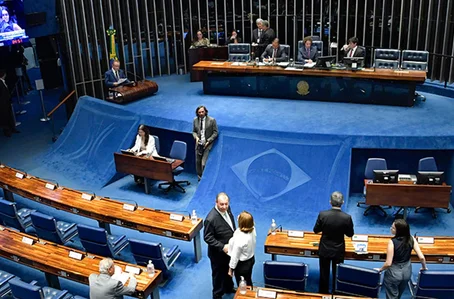 Visão geral do Plenário do Senado Federal