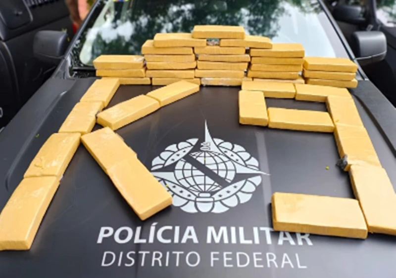 25 kg de drogas aprendidas na Rodoviária de Brasília