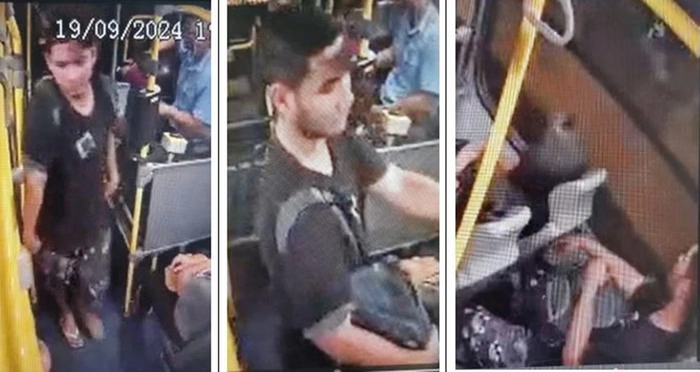 As câmeras de segurança instaladas no ônibus ajudaram na investigação.