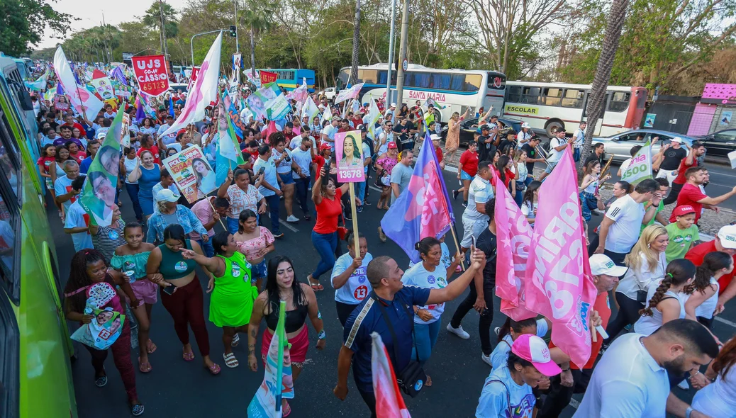 Caminhada do candidato à Prefeitura de Teresina Fábio Novo