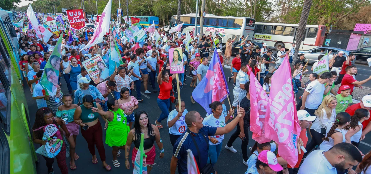 Caminhada do candidato à Prefeitura de Teresina Fábio Novo