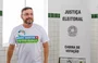 Candidato Fábio Novo indo votar em Teresina