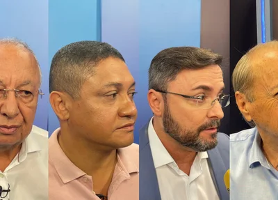 Candidatos a prefeito de Teresina no último debate eleitoral