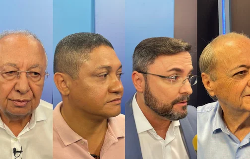 Candidatos a prefeito de Teresina no último debate eleitoral