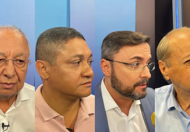 Candidatos a prefeito de Teresina no último debate eleitoral