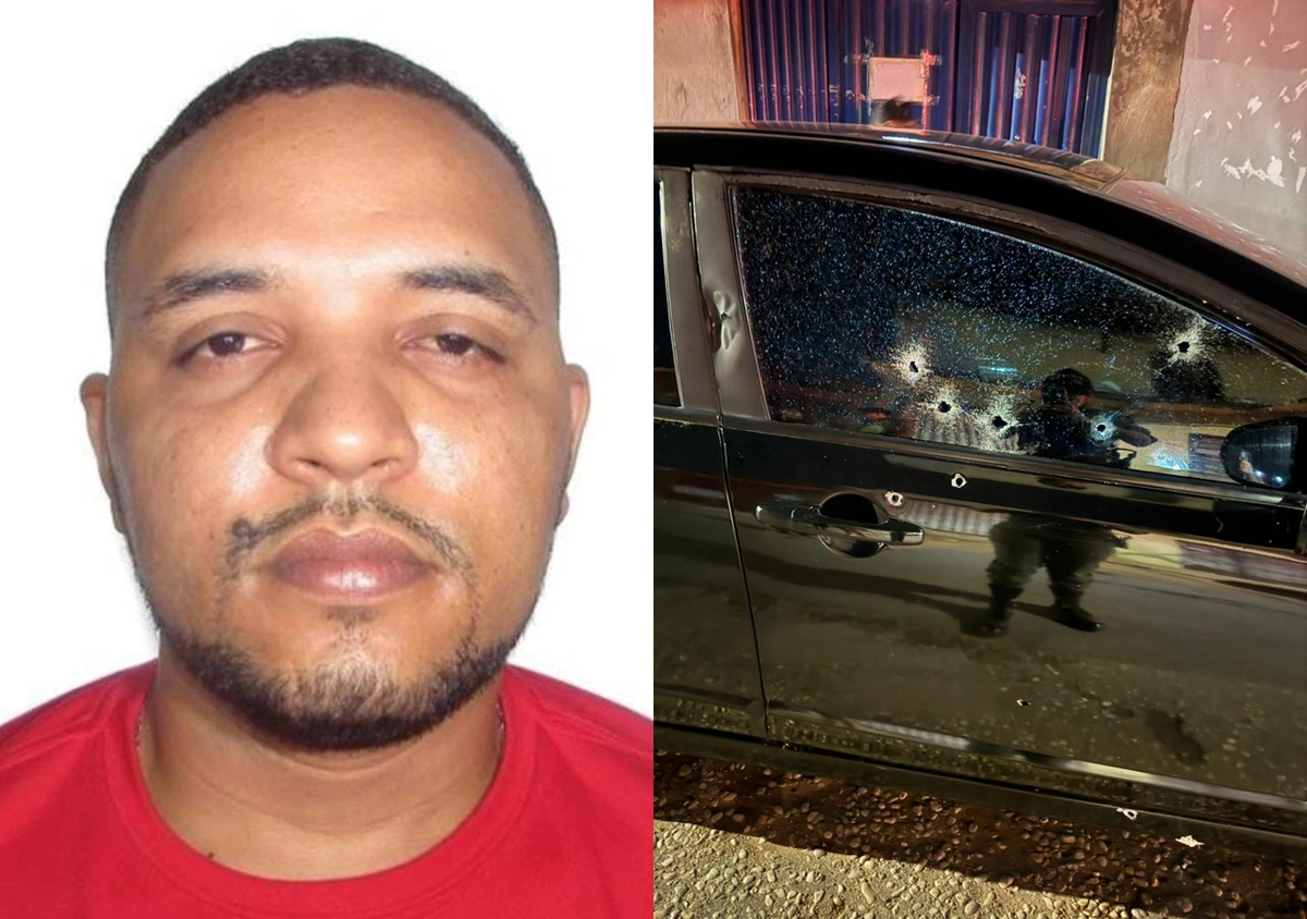 Carro de Gabriel Victor foi atingido por um disparo de arma de fogo após ter o carro alvejado