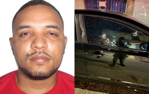 Carro de Gabriel Victor foi atingido por um disparo de arma de fogo após ter o carro alvejado