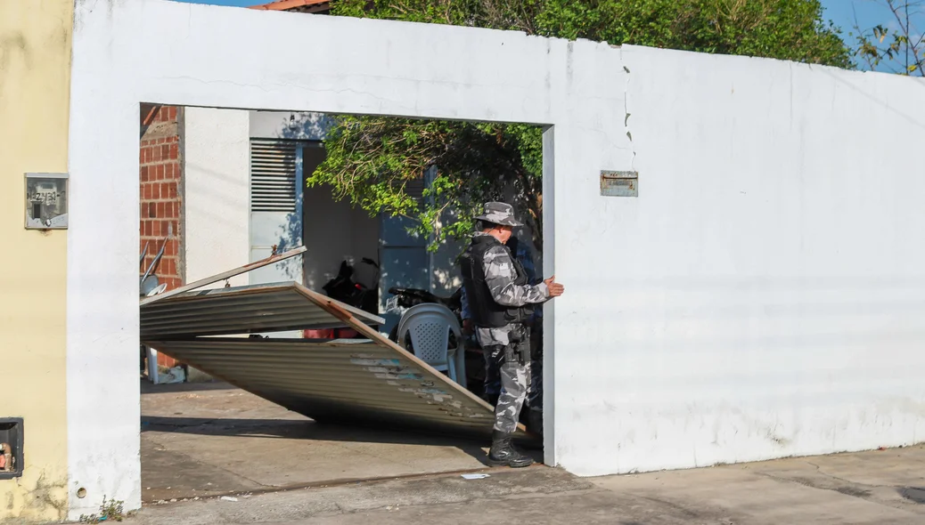 Casa onde a vítima foi executada