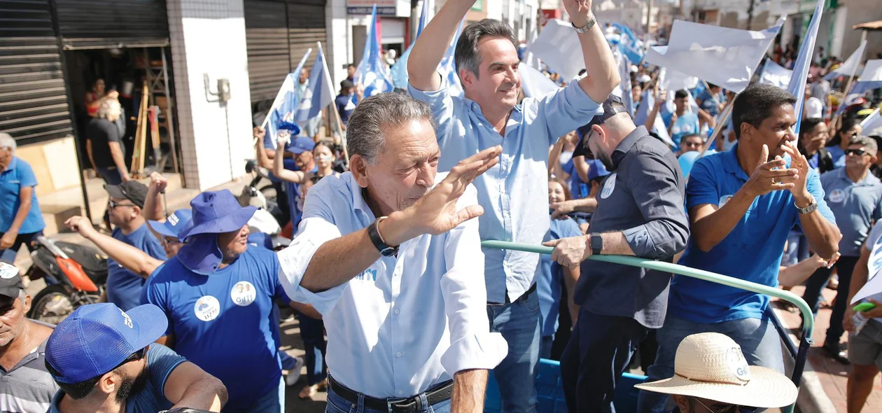 Ciro Nogueira em carreata com Gil Paraibano em Picos