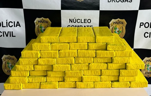 Cocaína apreendida pela Polícia Civil do Ceará.