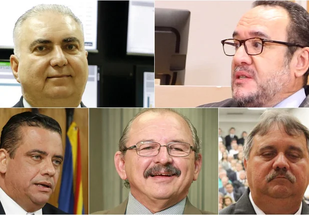 Da esquerda para a direita, na parte superior: Sérgio Fernandes Martins, Vladimir Abreu da Silva, Alexandre Aguiar Bastos, Sideni Soncini Pimentel e Marco José de Brito Rodrigues