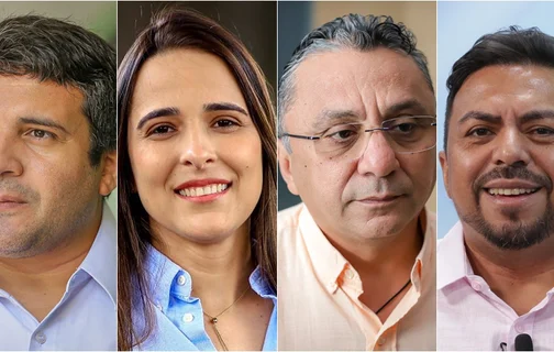 Deolindo Moura, Elzuila Calisto e Dudu e João Pereira, vereadores eleitos pelo PT