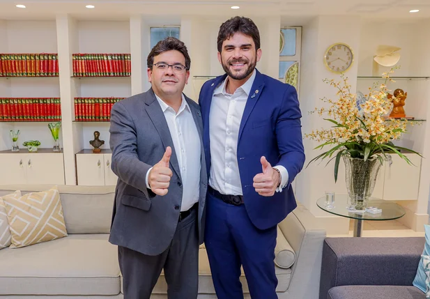 Deputado Dr. Marcus Vinícius e governador Rafael Fonteles