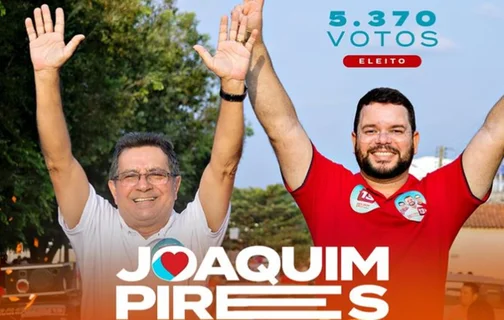 Deyvison Cruz é eleito prefeito de Joaquim Pires com 55,02% dos votos