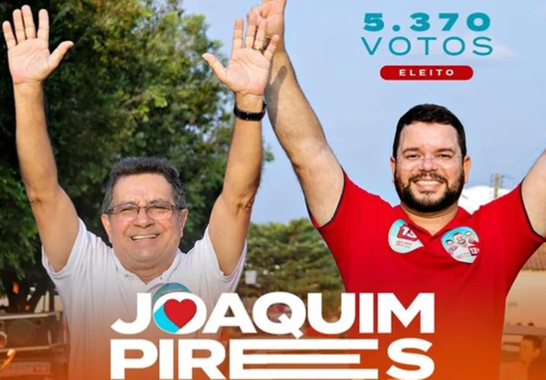 Deyvison Cruz é eleito prefeito de Joaquim Pires com 55,02% dos votos