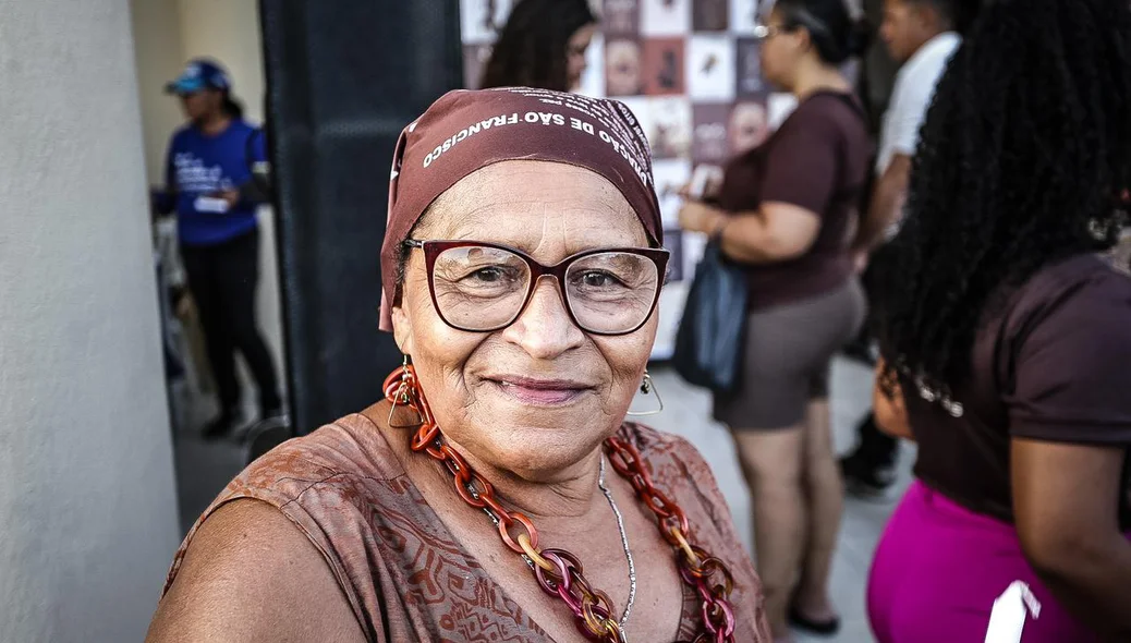 Dona Maria Helena agradece as bênçãos alcançadas