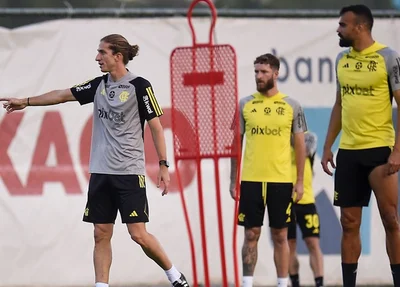 Filipe Luís realizou o primeiro treino no Flamengo