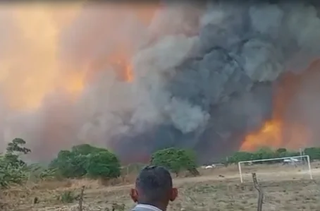 Incêndio registrado em Canto do Buriti