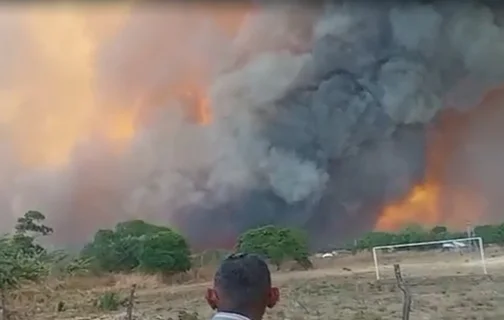 Incêndio registrado em Canto do Buriti