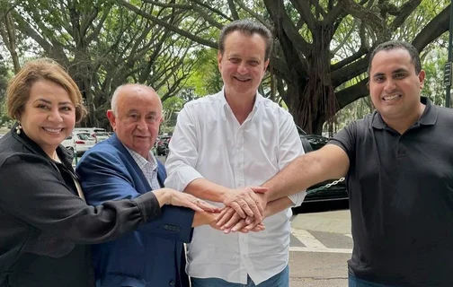 Jussara Lima, Júlio César, Gilberto Kassab e Georgiano Neto