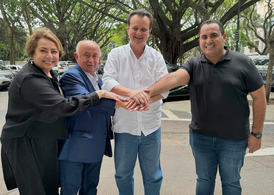 Jussara Lima, Júlio César, Gilberto Kassab e Georgiano Neto