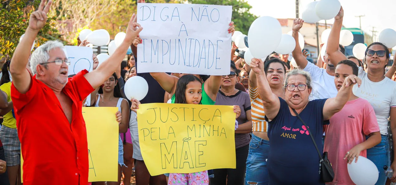 Manifestação na BR 316, zona sul de Teresina