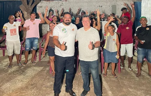 Marquinho Maia em reunião na cidade de Timon