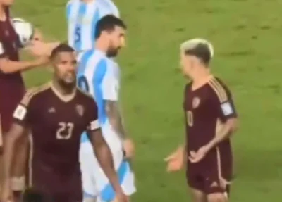 Messi e Soteldo brigaram durante o jogo