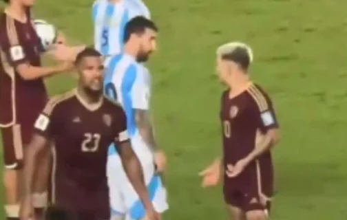 Messi e Soteldo brigaram durante o jogo