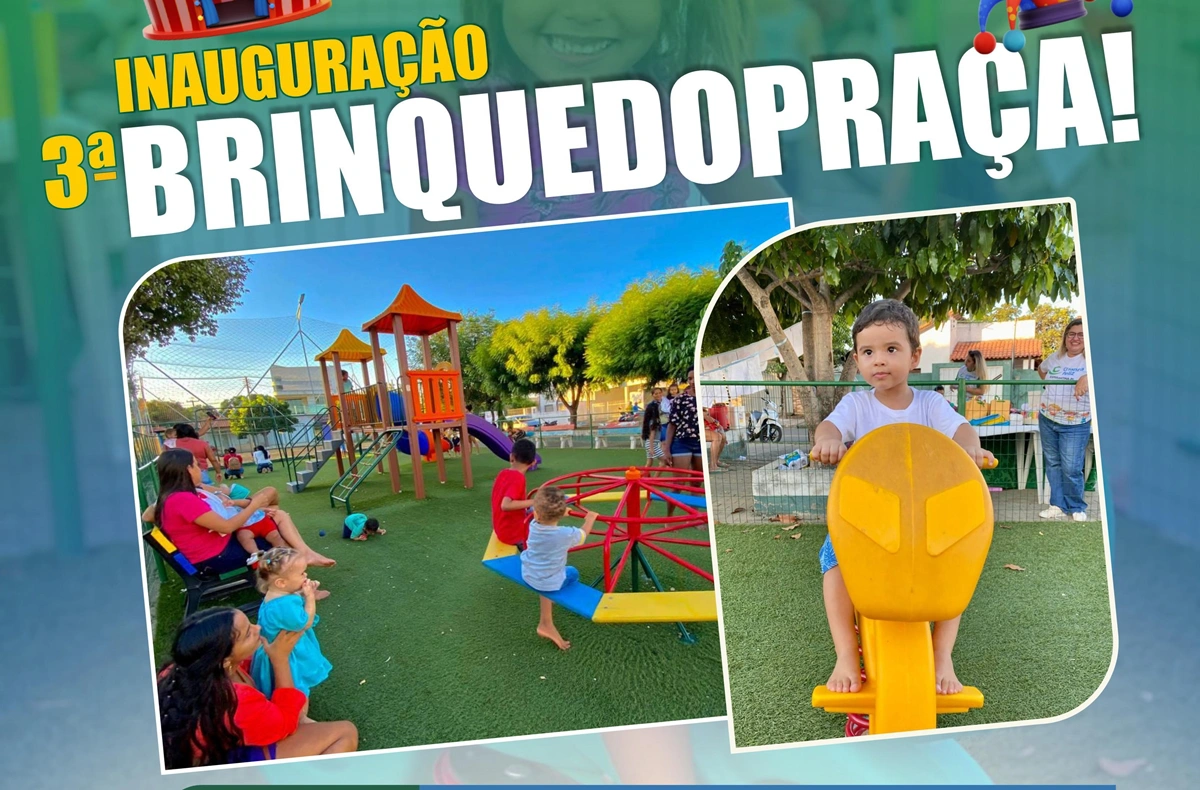 Prefeitura de Esperantina vai inaugurar brinquedopraça