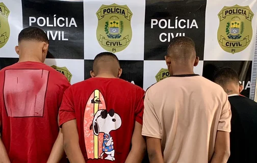 Presos durante operação da Polícia Civil em Oeiras