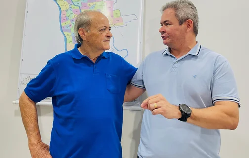 Sílvio Mendes, prefeito eleito em Teresina, e Rafael, prefeito eleito em Timon