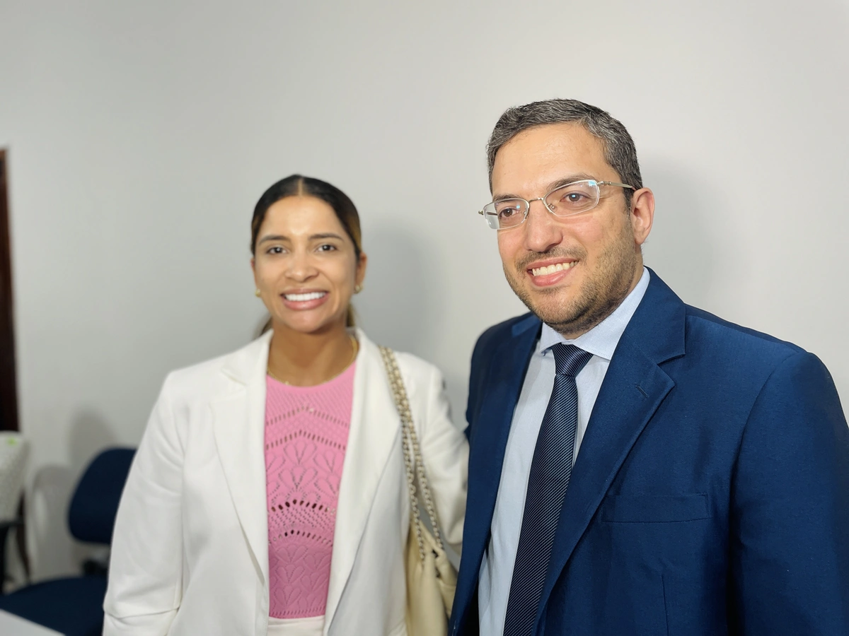 Tatiana Medeiros e o Deputado Aldo Gil