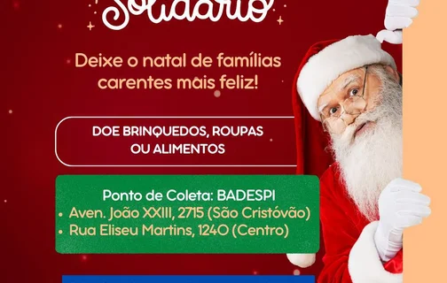 Badespi lança campanha Natal Solidário