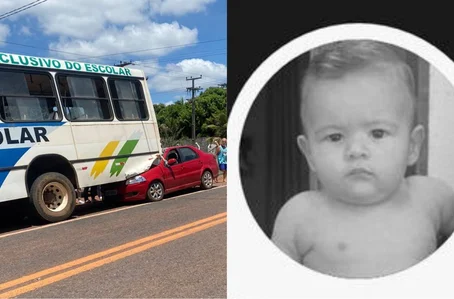 Bebê de sete meses morre em acidente