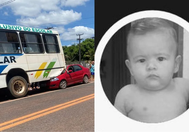 Bebê de sete meses morre em acidente