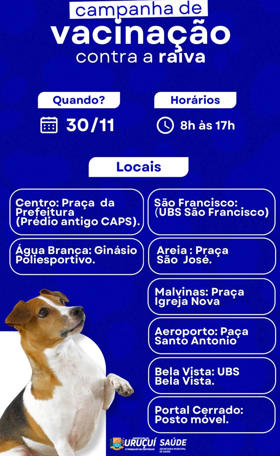 Campanha de vacinação para cães e gatos em Uruçuí