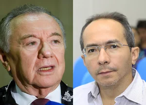 Conselheiro Kleber Eulálio Dantas (à esq.)  suspende seletivo em Isaías Coelho e manda citar prefeito Francisco Eudes (à dir.)